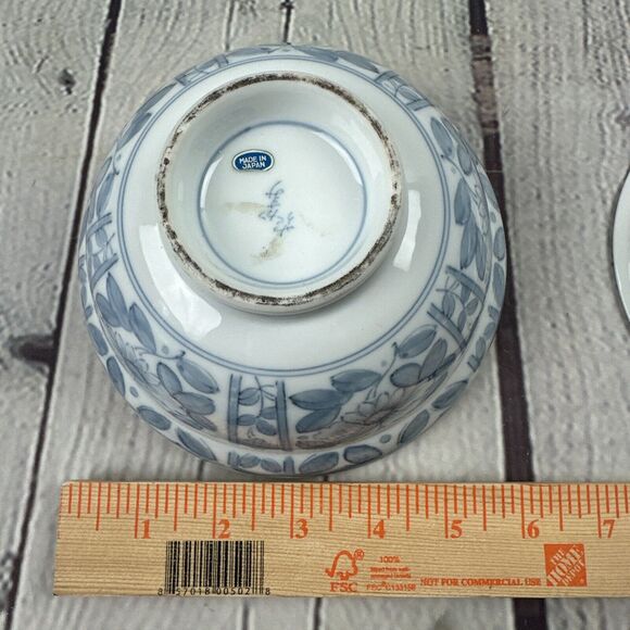 Atq Japanese Arita Ware Hand Painted Porcelain Ceramic Covered RIce Noodle Bowl - Picture 7 of 11